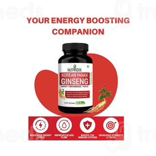 Nutrazee Korean Panax Ginseng Veg Capsule 90