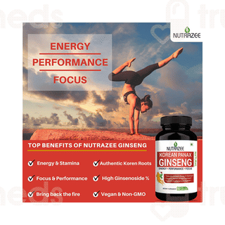 Nutrazee Korean Panax Ginseng Veg Capsule 90
