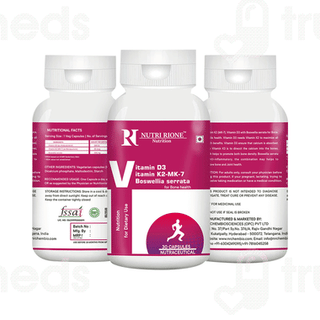 Nutri Rione Vitamin K2 Vitamin D3 Boswellia Serrata Capsule 30