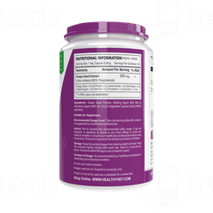 Healthy Hey Nutrition Grape Seed Extract Vegetable Capsule 90