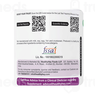 Healthy Hey Nutrition Grape Seed Extract Vegetable Capsule 90