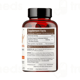 Rooted Active Naturals Cordyceps Militaris Veg Capsule 60