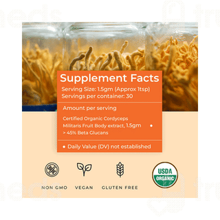 Rooted Active Naturals Cordyceps Militaris Veg Capsule 60