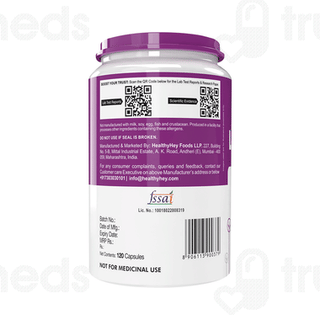 Healthy Hey Nutrition L Glutamine Vegetable Capsule 120