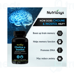 Nutriosys Choline & Inositol Veg Capsule 90