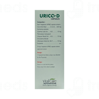 Vital Care Urico D Capsule 60