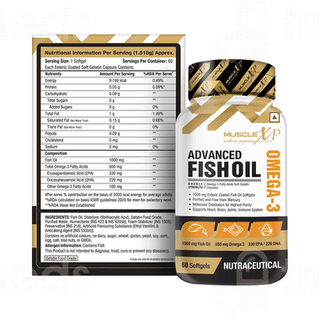 Musclexp Advanced Fish Oil Double Strength Omega 3 Capsule 60