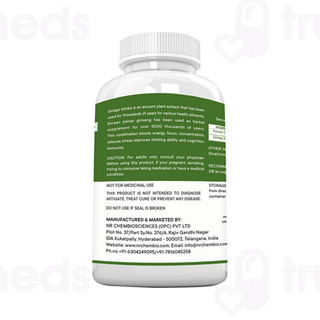 Nutri Rione Ginkgo Biloba Ginseng Veg Capsule 60