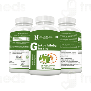 Nutri Rione Ginkgo Biloba Ginseng Veg Capsule 60