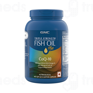 Gnc Triple Strength Fish Oil Plus Coq 10 Capsule 60