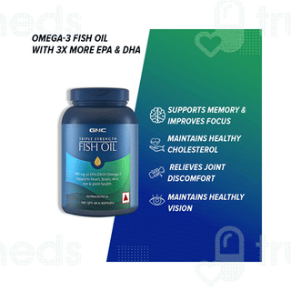Gnc Triple Strength Fish Oil Plus Coq 10 Capsule 60