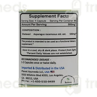 Planet Ayurveda Shatavari Vege Capsule 60