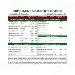 Himalayan Organics Whole Food Multivitamin For Men Vegetarian Capsule 60