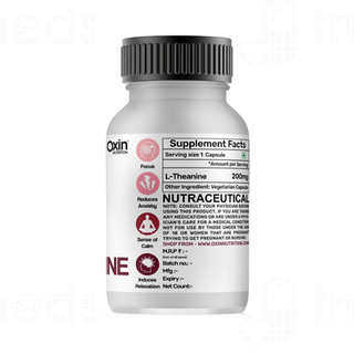 Oxin Nutrition L Theanine 200mg Capsule 60