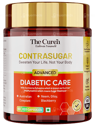 The Curen Contrasugar Advanced Diabetic Care Veg Capsule 60