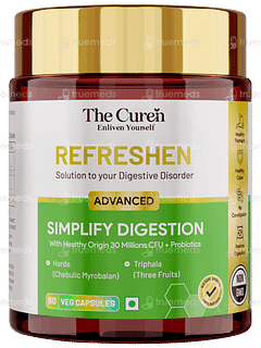 The Curens Refreshen Advanced Simplify Digestion Veg Capsule 60