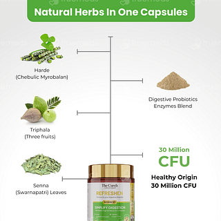 The Curens Refreshen Advanced Simplify Digestion Veg Capsule 60