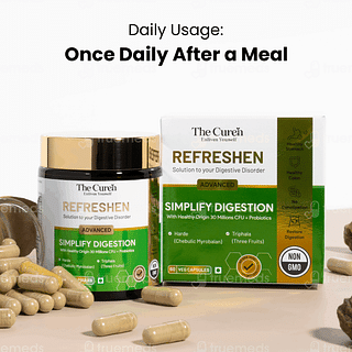The Curens Refreshen Advanced Simplify Digestion Veg Capsule 60
