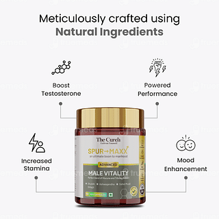 The Curens Spur Maxx Advanced Male Vitality Veg Capsule 60