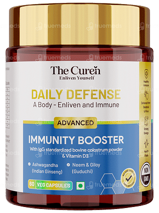 The Curen Daily Defence Advanced Immunity Booster Veg Capsule 60