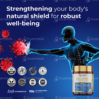 The Curen Daily Defence Advanced Immunity Booster Veg Capsule 60