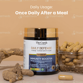 The Curen Daily Defence Advanced Immunity Booster Veg Capsule 60