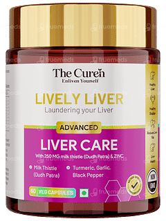 The Curen Lively Liver Advanced Veg Capsule 60