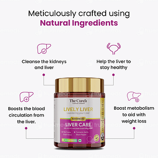 The Curen Lively Liver Advanced Veg Capsule 60