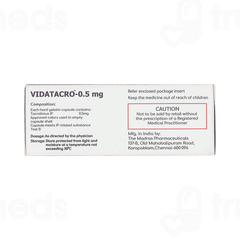 Vidatacro 0.5mg Capsule 10