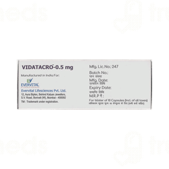 Vidatacro 0.5mg Capsule 10
