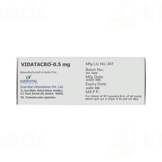 Vidatacro 0.5mg Capsule 10