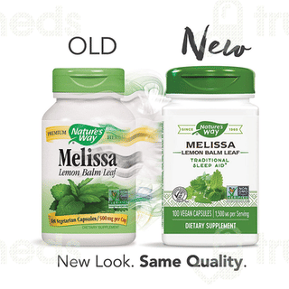 Natures Way Melissa Lemon Balm Leaf Vegan Capsule 100