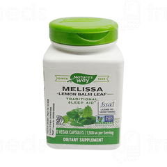 Natures Way Melissa Lemon Balm Leaf Vegan Capsule 100