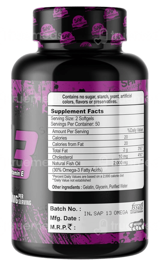 Sap Nutrition Omega 3 Flax Seed Capsule 60