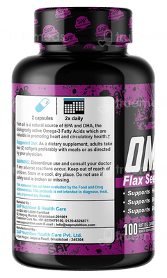 Sap Nutrition Omega 3 Flax Seed Capsule 60