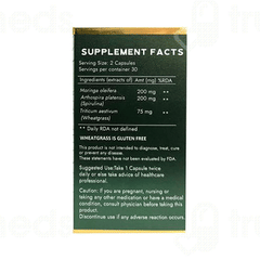 Nethika Naturals Moringa Spirulina & Wheatgrass Capsule 60