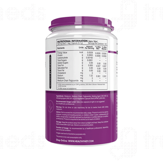 Healthy Hey Nutrition Melatonin 5mg Vegetable Capsule 120