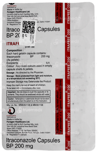 Itrafree 200 Capsule 10
