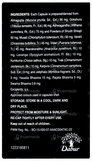 Dabur Shilajit Gold Capsule 20 With Dabur Honey 100gm Free