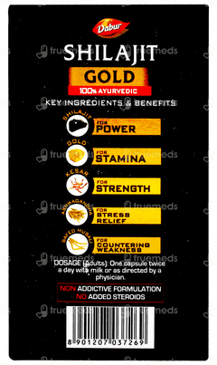 Dabur Shilajit Gold Capsule 20 With Dabur Honey 100gm Free