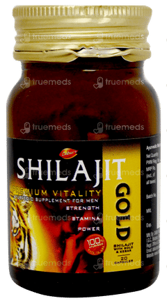 Dabur Shilajit Gold Capsule 20 With Dabur Honey 100gm Free