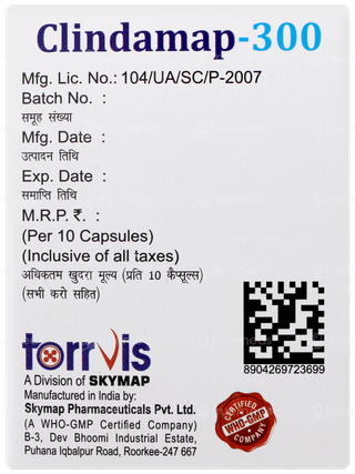 Clindamap 300 Capsule 10