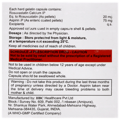 Cardirose Asp 20 Capsule 10
