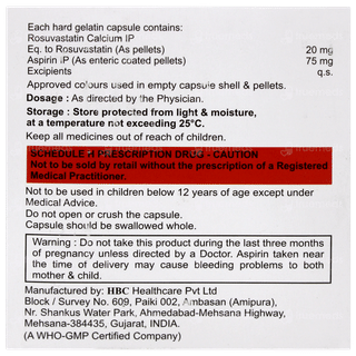 Cardirose Asp 20 Capsule 10
