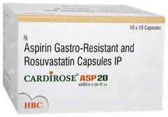 Cardirose Asp 20 Capsule 10