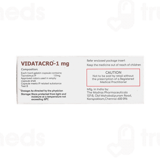 Vidatacro 1mg Capsule 10