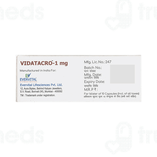 Vidatacro 1mg Capsule 10