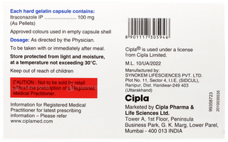 Itracip 100 Capsule 10