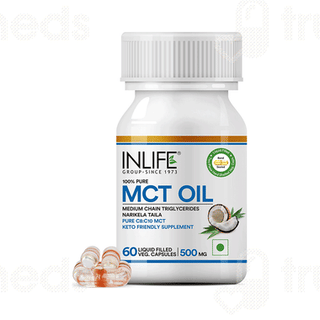 Inlife Mct Oil 500Mg Veg Capsule 60