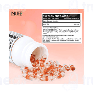 Inlife Mct Oil 500Mg Veg Capsule 60